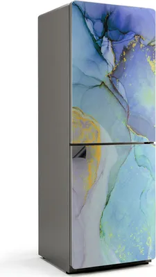 Produktbild von Abstraktes flüssiges Muster – Magnetische Kühlschrank Abdeckung – Dekorfolie magnetisch Küche – Kühlschrank Magnet Deko – selbstklebende Magnettafel – Magnetfolie für Kühlschranktür – 70x190 cm