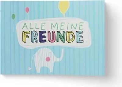 Produktbild von Alle meine Freunde | Hochwertiges Freundebuch für Mädchen und Jungen zum Ausfüllen und Ausmalen im DIN A5-Format