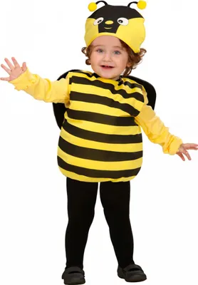 Produktbild von Puffy Bienchen Overall Kostüm für Kleinkinder - Tierkostüm Größe: 90-104 cm / 1-3 Jahre