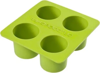 Image de Moule à gâteaux en silicone vert pour cupcakes