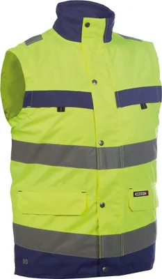 Obrázek produktu pro DASSY® Bilbao vysoce viditelná vesta NEON YELLOW/DARK BLUE velikost 2XL délka: STANDARD