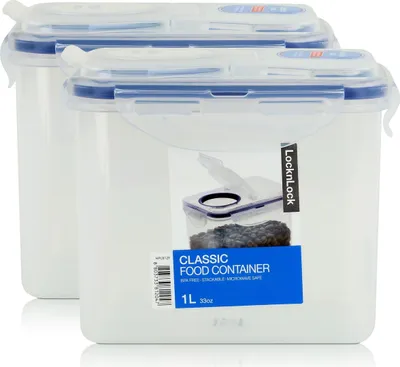 Produktbild von LocknLock Classic HPL812F Frischhaltedose 1L - Luft & Wasserdicht (2er Pack)