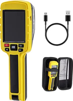 Immagine prodotto di Termocamera di SucceBuy, termocamera a infrarossi con risoluzione IR 60 x 60 (3600 pixel) e display a colori da 2,8 pollici, scheda SD integrata e batteria ricaricabile agli ioni di litio, ideale per rilevare i guasti del riscaldamento