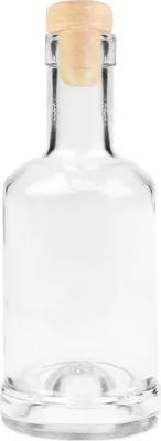 Obrázok produktu pre Fľaša sklo 250ml CYLINDER so zátkou