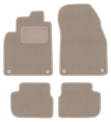 Immagine prodotto di Tappetini in moquette per Saab 9-3 II 2002-2014 (cabrio) – set 4 pezzi, beige, su misura – Wielganizator LUX