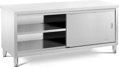 Obrázek produktu pro Expondo Royal Catering Nerezová pracovní skříň – ECO – 200 x 60 cm – 500 kg –