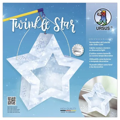 Produktbild von URSUS Laternen Bastelset Twinkle Star Schnee