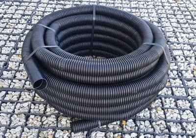 Produktbild von 50mm 25m Wellrohr zweischichtiges UV-beständig Leerrohr Elektrorohr Erde