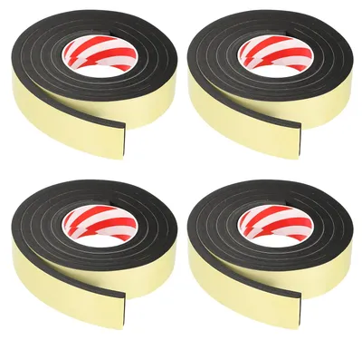 Schaumisolierband 40 mm x 8 mm x 2 m, 4 Rollen, schwarz