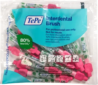 Produktbild von 20-Pack TePe Interdentalbürsten Original Pink, ISO-Größe 0, 0,4 mm, Reinigung der Zahnzwischenräume