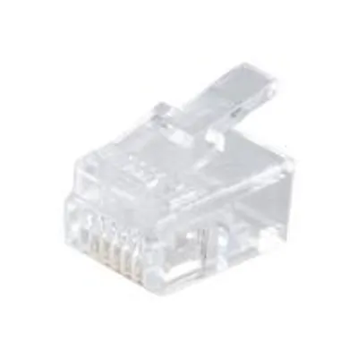 Produktbild von Modular Stecker 6polig für Rundkabel vergoldet