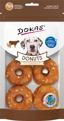 Produktbild von DOKAS - Donuts mit Hühnerbrust 1er Pack (1x160g)