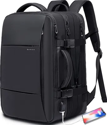 Immagine prodotto di Omgoods - Zaino da viaggio sostenibile con scomparto per laptop e borsa da viaggio espandibile