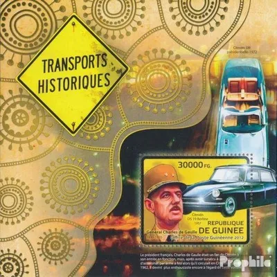 Produktbild von Briefmarken Guinea 2012 Mi Block 2110 (kompl. Ausgabe) postfrisch Transportgeschichte (Charles de Gaulle)