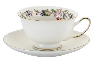 Produktbild von Tassen Becher PORZELLAN mit Untertasse Kaffeetasse Teetasse Weiß 200 ml