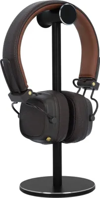 Produktbild von QUVIO Kopfhörerhalter - Headset Stand - Kopfhörerhalter - Kopfhörerhalter - Schwarz - Metall - 10 x 10 x 23,5 cm (lxbxh)