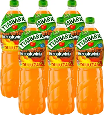 Immagine prodotto di Tymbark Arancione Pesca 2 L X 6 Pezzi
