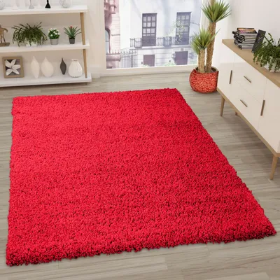 Produktbild von Prime Shaggy Hochflor Teppich in 13 Uni Farben + Runde Teppiche Wohnzimmer