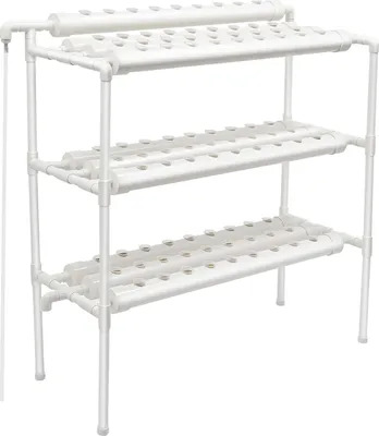 Produktbild von Hydroponisches Anbausystem, 90 Pflanzenstandorte, langlebige PVC-Konstruktion, WEISS