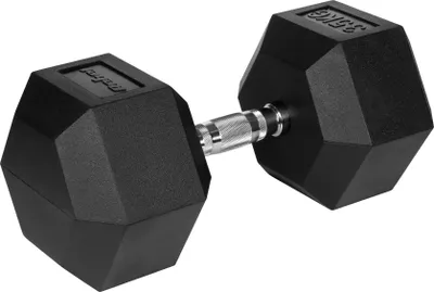 Image de Haltère en fonte et caoutchouc HEX 35 kg Rebel hexagonal
