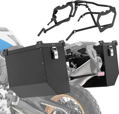 Image de Kit valise en aluminium + porte-valises adapté à BMW F 900 GS 24-25 aluminium