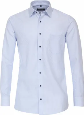 Immagine prodotto di CASAMODA camicia business uomo manica lunga Kent comfort fit struttura azzurro 42