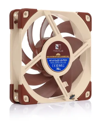 Produktbild von Noctua NF-A12x25, Ventilator, 12 cm, 450 RPM, 1200 RPM, 55,7 m³/h, Beige, Braun