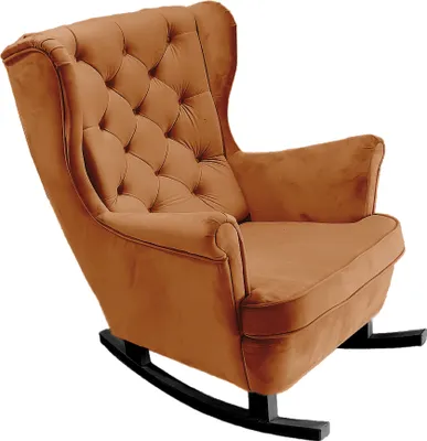 Produktbild von DomoHome Relaxsessel Armlehnensessel Armlehnen Fernsehsessel Loungesessel Polstersessel Couchsessel Armsessel Chair Wohnzimmersessel Ohrensessel | 102x81x95cm | Orange_29824