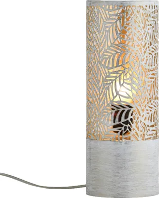 Produktbild von Boho Deko Tischlampe Nachttischlampe Lampe Verdure Klein Weiss