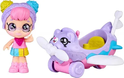 Immagine prodotto di TM TOYS Kindi Kids Minis Bambola Rainbow Kate con aeroplano