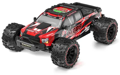 Produktbild von ZD Racing MT09 1/9 4WD RC Monster Truck Brushless 2.4G Offroad Desert Truck Metall Chassis LED Ölstoßdämpfer RTR Typ: Rot 4S, 85km/h