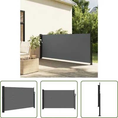 Image de The Living Store Store latéral extensible Anthracite 120x500 cm
