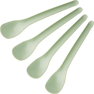 Produktbild von Fackelmann Eierlöffel 14 cm ECO, umweltfreundliche Löffel für frische Eier, nachhaltiger Küchenhelfer für den verzehr von Eier, hochwertiger Servierlöffel (Farbe: Mintgrün), Menge: 4 Stück