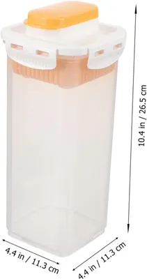 Produktbild von Transparenter Wäschebehälter mit Deckel zur Aufbewahrung von Waschmittel, Waschpulver und anderen Haushaltsartikeln