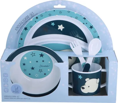 Produktbild von Sterntaler Kindergeschirr Set 5-teilig Set Eisbär Elia