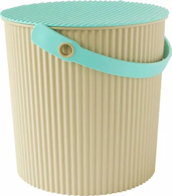 Immagine prodotto di Hachiman Aufbewahrungseimer Fraichair XL, Kunststoff, Beige, Turkis, 20 L, 234258
