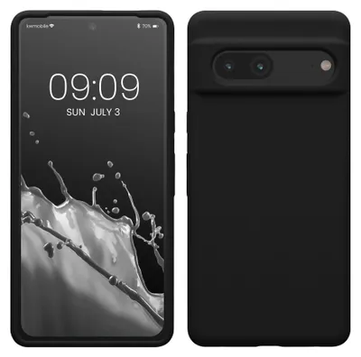 Produktbild von kwmobile Handyhülle für Google Pixel 7 Hülle, für Pixel 7 Case - Hülle Silikon - kabelloses Laden - Schwarz