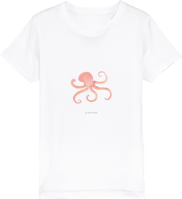 Produktbild von Mr. & Mrs. Panda Kleinkinder T-Shirt Tintenfisch 12-14 Jahre (152/164) - Weiß - Geschenk, Krake, Kindershirt, Meerestier, Meer, Wasser, Lustige Sprüche, Baumwolle Kinder