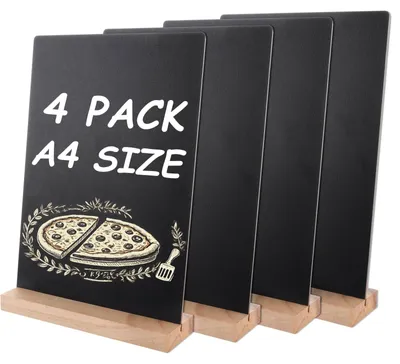 Immagine prodotto di Solidchoice - Lavagna da scrivania A4 (30 x 21 cm) fronte-retro con supporto