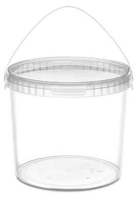 Image de Seau Garronda avec couvercle, 8 litres, 1 pièce, pour le stockage de produits alimentaires et chimiques, transparent GD-0072