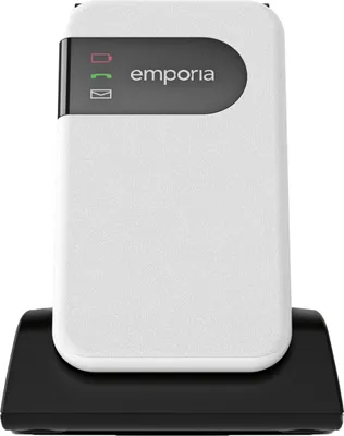Zdjęcie produktu dla Emporia emporiaSIMPLICITYglam.4G, Telefon z klapką, Jedna karta SIM, 7,11 cm (2.8"), Bluetooth, 1300 mAh, Czarny, Biały