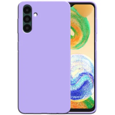 Produktbild von Smartphonica Silikonhülle für Samsung Galaxy A04s / A13 5G Hülle mit weicher Innenseite - Lila