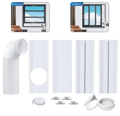 Fensterabdichtung für Klimaanlage, 15 cm Schlauch, 43-140 cm