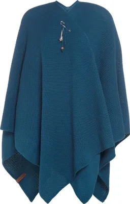 Produktbild von Knit Factory Jazz Poncho Cape - Petrol - One Size