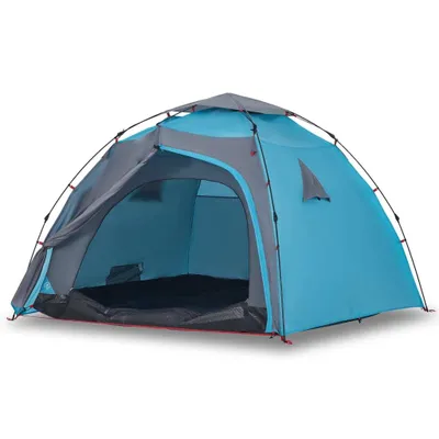 Produktbild von Kuppel-Campingzelt 4 Personen Blau Quick Release