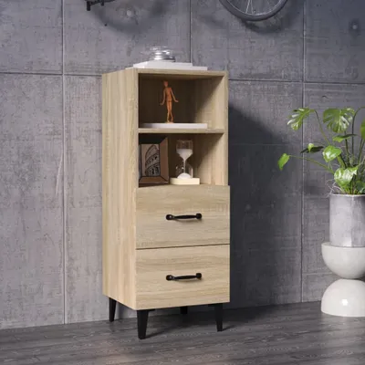 Immagine prodotto di Maison Exclusive - Credenza Sonoma-Rovere 34,5x34x90 cm Materiale ligneo