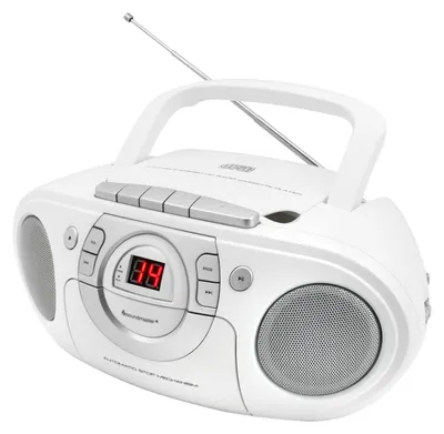 Produktbild von Soundmaster SCD5100WE, Spieler, CD, CD-R, CD-RW, Weiß, Tasten, 3,5 mm, Wechselstrom/Batterie