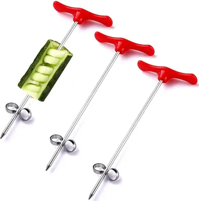 Produktbild von Kartoffelspiralschneider Set von 2 – Edelstahl Schneider für Gemüse und Obst