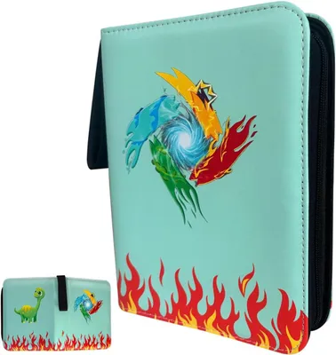 Produktbild von Sammelalbum für Kartenspiele,400 Taschen Sammelkarten Album binder,Kinder Tauschkarten Sammelmappe Ordner binder heft Wasserdicht PolyurethanJungen