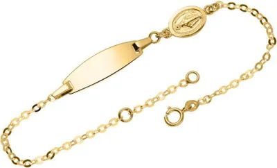 Produktbild von 9K Goldarmband mit Schutzsymbol von Unique (Länge: 16cm)